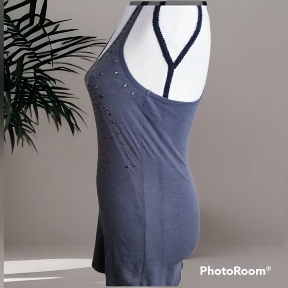 5/$25 Ellison Grey racerback Tank - Picture 2 of 4